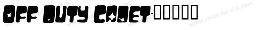 Off Duty Cadet字体转换